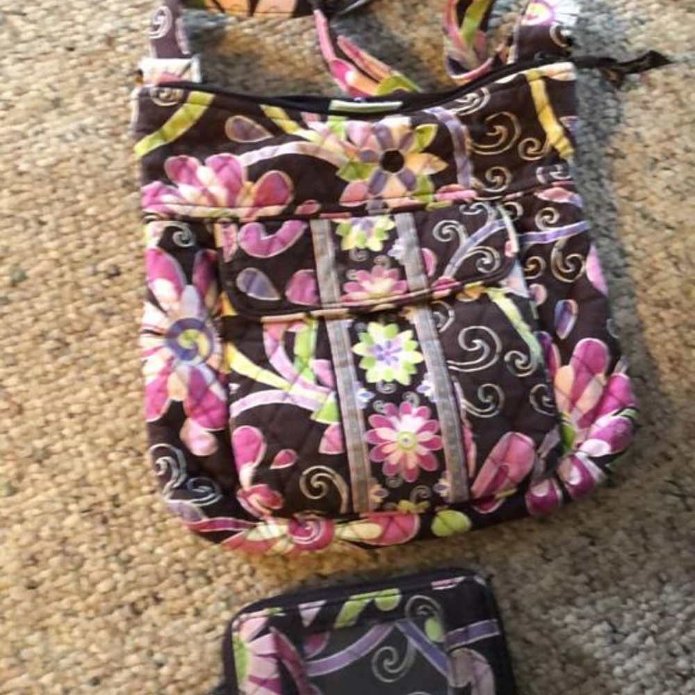 Vera Bradley large hipster and wristlet